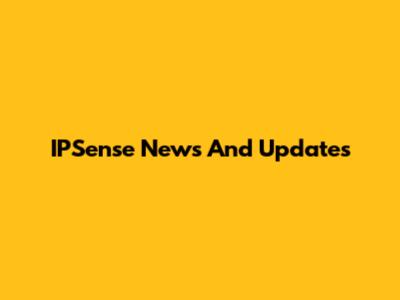  IPSense News And Updates