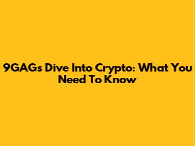 9GAG's Dive Into Crypto: What You Need To Know