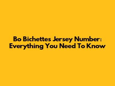 Bo Bichette's Jersey Number: Everything You Need To Know