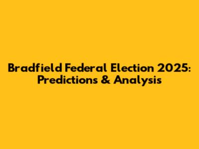 Bradfield Federal Election 2025: Predictions & Analysis