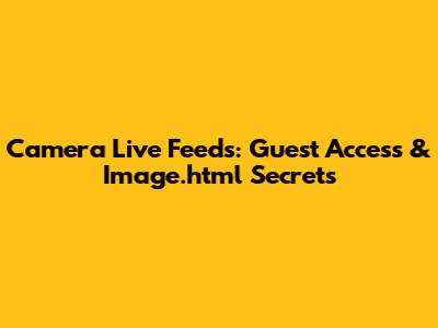 Camera Live Feeds: Guest Access & Image.html Secrets
