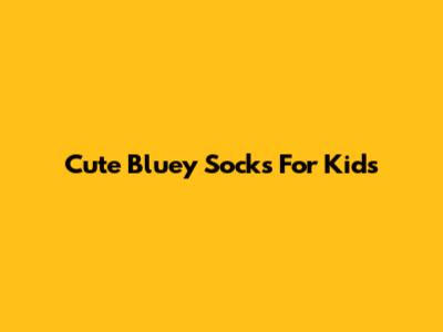 Cute Bluey Socks For Kids