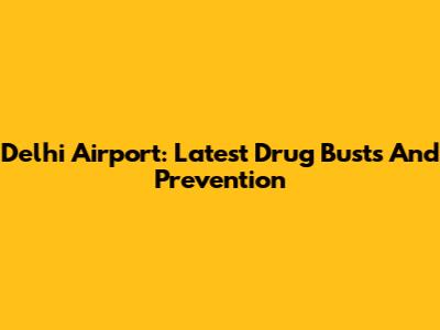Delhi Airport: Latest Drug Busts And Prevention