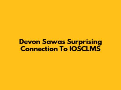Devon Sawa's Surprising Connection To IOSCLMS