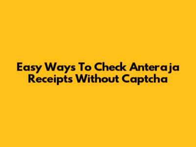 Easy Ways To Check Anteraja Receipts Without Captcha