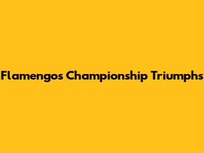 Flamengo's Championship Triumphs