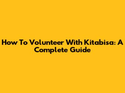 How To Volunteer With Kitabisa: A Complete Guide