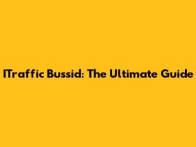 ITraffic Bussid: The Ultimate Guide