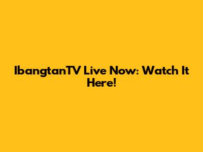 IbangtanTV Live Now: Watch It Here!