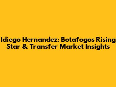 Idiego Hernandez: Botafogo's Rising Star & Transfer Market Insights