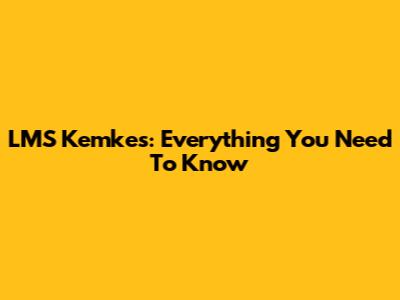 LMS Kemkes: Everything You Need To Know