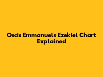 Oscis Emmanuel's Ezekiel Chart Explained