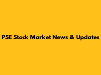 PSE Stock Market News & Updates