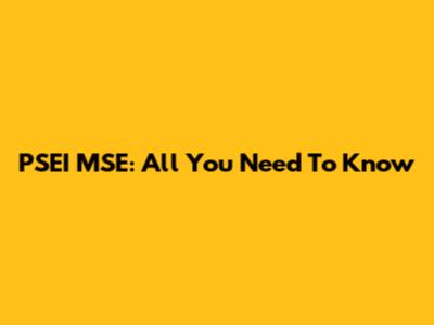 PSEI MSE: All You Need To Know
