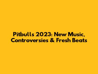 Pitbull's 2023: New Music, Controversies & Fresh Beats