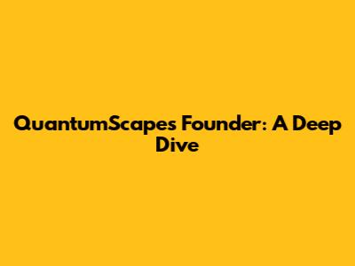 QuantumScape's Founder: A Deep Dive