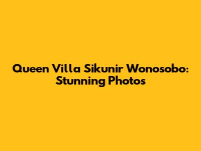 Queen Villa Sikunir Wonosobo: Stunning Photos
