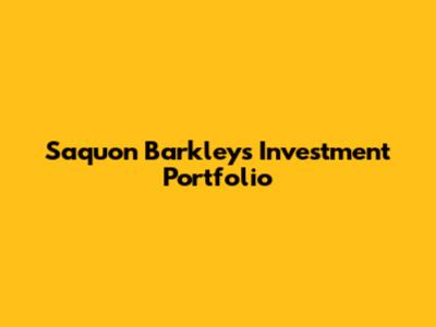 Saquon Barkley's Investment Portfolio