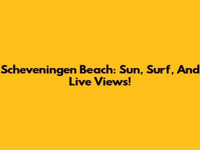 Scheveningen Beach: Sun, Surf, And Live Views!