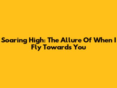 Soaring High: The Allure Of 'When I Fly Towards You'