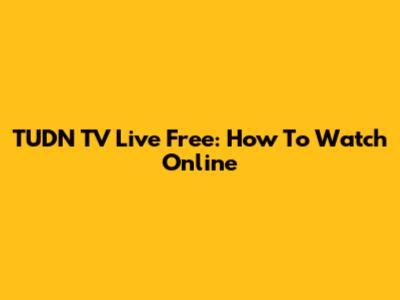 TUDN TV Live Free: How To Watch Online