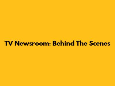 TV Newsroom: Behind The Scenes