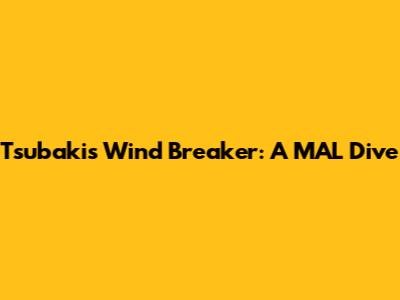 Tsubaki's Wind Breaker: A MAL Dive