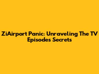 ZiAirport Panic: Unraveling The TV Episode's Secrets
