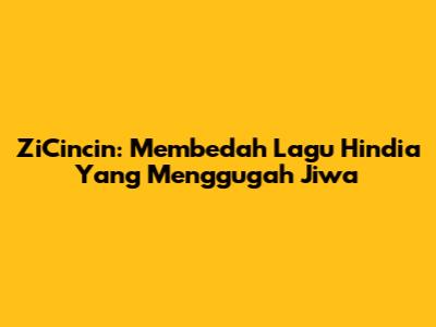 ZiCincin: Membedah Lagu Hindia Yang Menggugah Jiwa